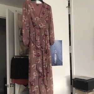 Faux wrap dress with belt size S